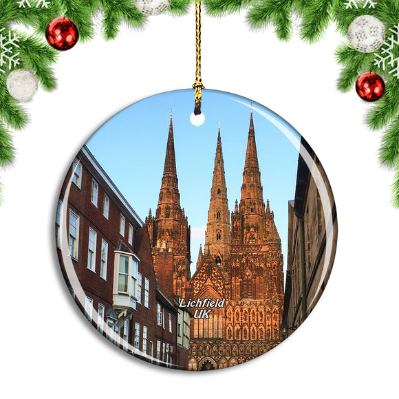 UK England Lichfield Cathedral Christmas Ornament