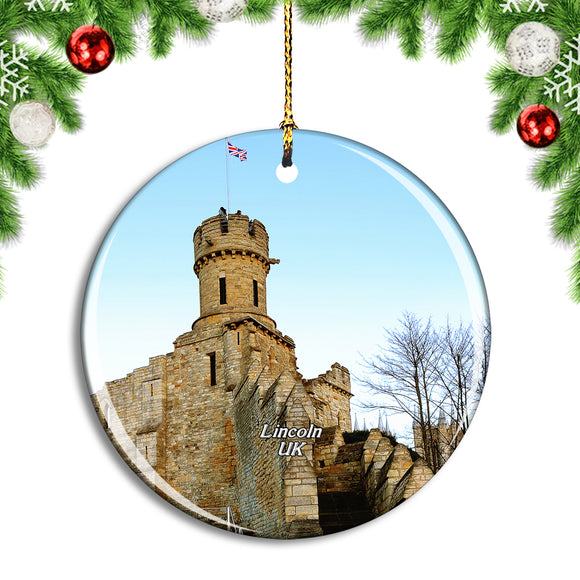 UK England Lincoln Castle Christmas Ornament