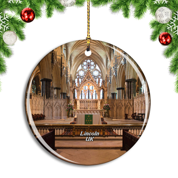 UK England Lincoln Cathedral Christmas Ornament