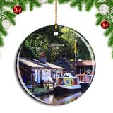 UK England Linlithgow Canal Christmas Ornament