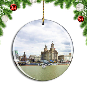 UK England Liverpool Albert Docks Christmas Ornament