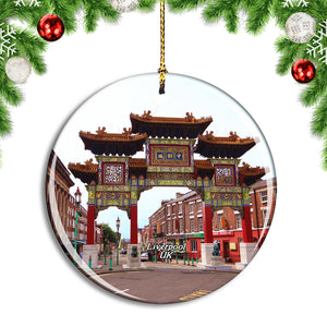 UK England Liverpool Chinatown Christmas Ornament