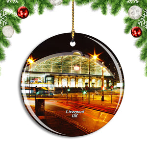 UK England Liverpool Lime Street Railway Station Christmas Ornament