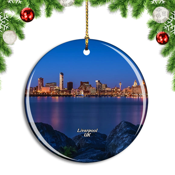 UK England Liverpool Merseyside Christmas Ornament