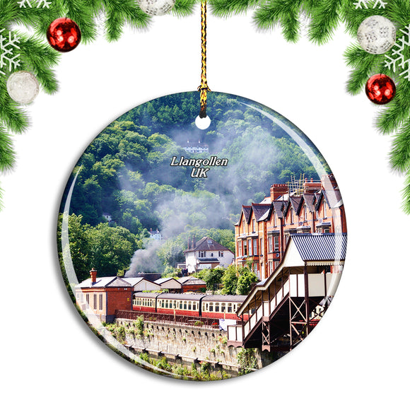 UK England Llangollen Train Christmas Ornament