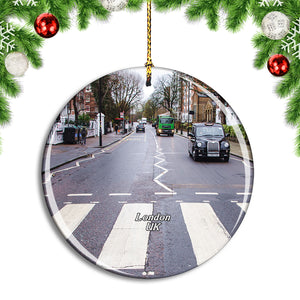 UK England London Abbey Road Christmas Ornament