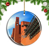 UK England London British Library Christmas Ornament