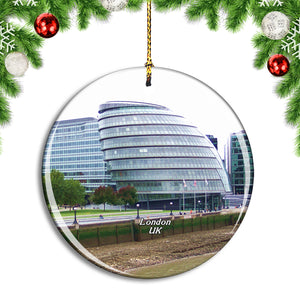 UK England London City Hall Christmas Ornament