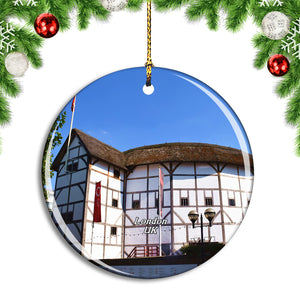 UK England London Globe Theatre Christmas Ornament