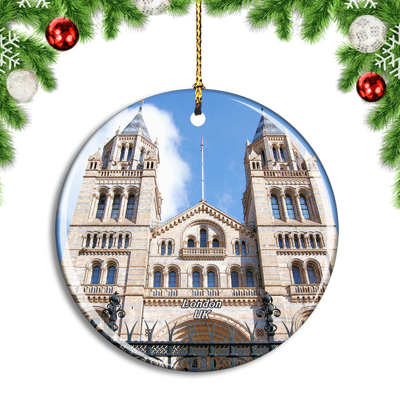 UK England London Natural History Museum Christmas Ornament