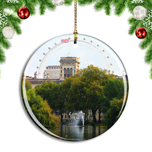 UK England London St James's Park Christmas Ornament