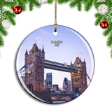 UK England London Tower Bridge Christmas Ornament