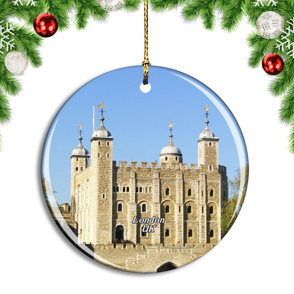 UK England London Tower of London Christmas Ornament