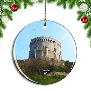 UK England London Windsor Castle Christmas Ornament