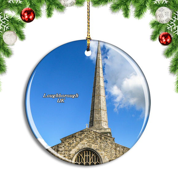 UK England Loughborough Church Christmas Ornament