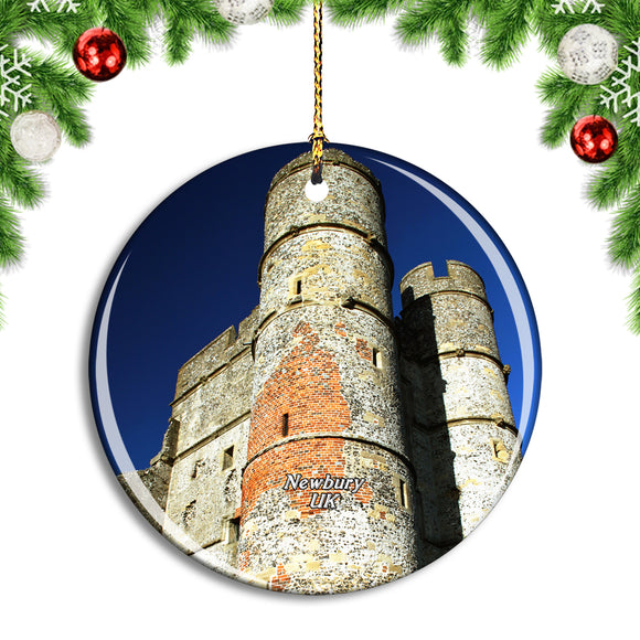 UK England Newbury Donnington Castle Christmas Ornament