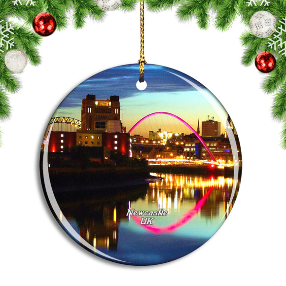 UK England Newcastle The Quayside Christmas Ornament