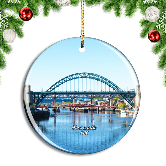 UK England Newcastle The Tyne Bridge Christmas Ornament