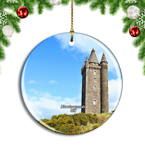 UK England Newtownards Scrabo Tower Christmas Ornament