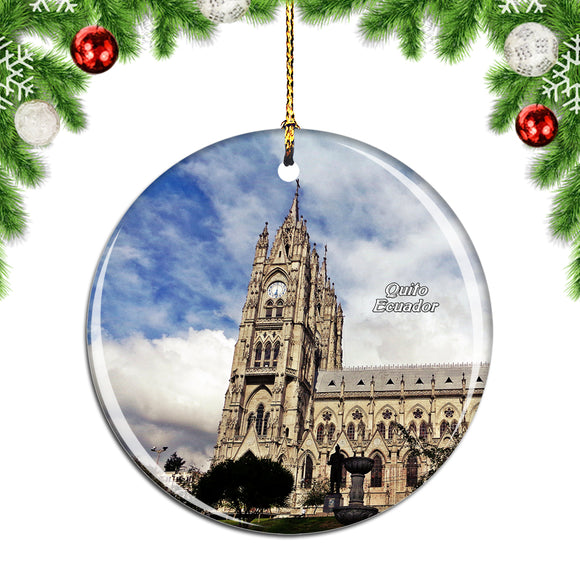 Ecuador Quito Cathedral Christmas Ornament