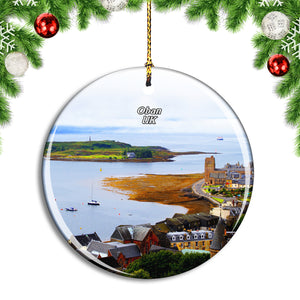 UK England Oban Port City Christmas Ornament