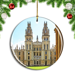 UK England Oxford All Souls College Christmas Ornament