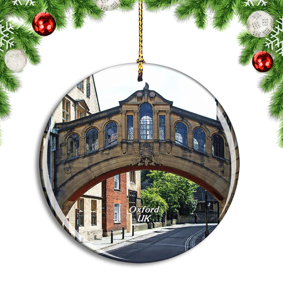 UK England Oxford Bridge of Sighs Hertford Christmas Ornament