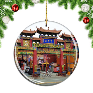 Incheon Chinatown Korea Christmas Ornament