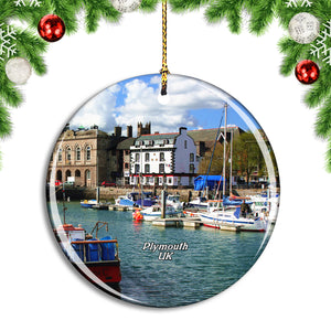 UK England Plymouth Port Christmas Ornament