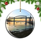 UK England Plymouth Tamar Bridge Christmas Ornament