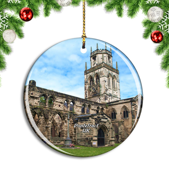 UK England Pontefract Church Christmas Ornament