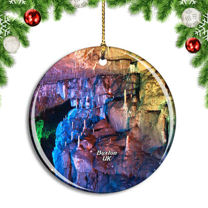 UK England Poole's Cavern & Buxton Country Park Christmas Ornament