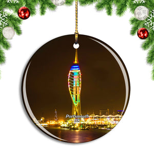 UK England Portsmouth Spinnaker Tower Christmas Ornament