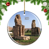 Egypt Colossi of Memnon Luxor Christmas Ornament