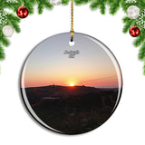 UK England Redruth Sunset Christmas Ornament