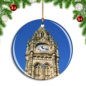 UK England Rochdale Town Hall Christmas Ornament