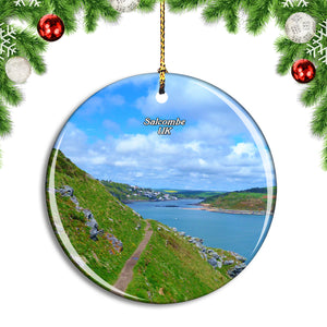 UK England Salcombe River Christmas Ornament