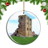 UK England Scarborough Castle Christmas Ornament