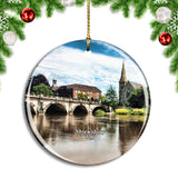 UK England Shrewsbury Bridge Christmas Ornament