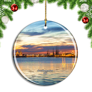 UK England Southampton Port Christmas Ornament