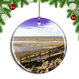 UK England Southend-on-Sea Shoebury Common Beach Christmas Ornament