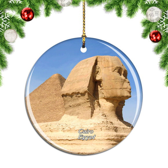 Egypt Great Sphinx of Giza Cairo Christmas Ornament