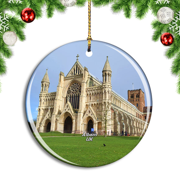 UK England St Albans Cathedral Christmas Ornament