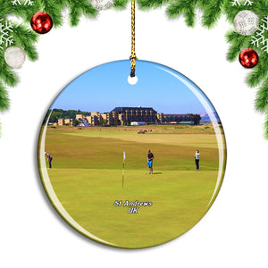 UK England St Andrews Old Course Christmas Ornament