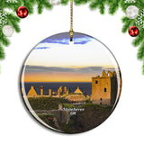 UK England Stonehaven Dunnottar Castle Christmas Ornament