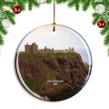 UK England Stonehaven Dunnottar Castle Christmas Ornament