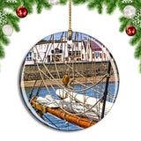 UK England Stornoway Harbour Christmas Ornament