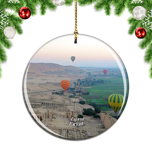 Egypt Luxor Hot Air Balloon Christmas Ornament