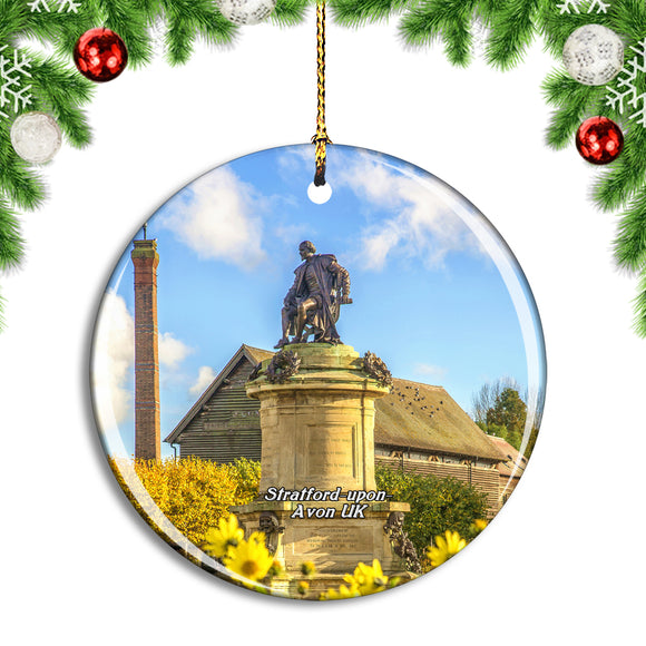 UK England Stratford-upon-Avon The Gower Memorial Christmas Ornament