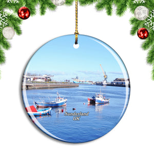 UK England Sunderland Harbour Christmas Ornament